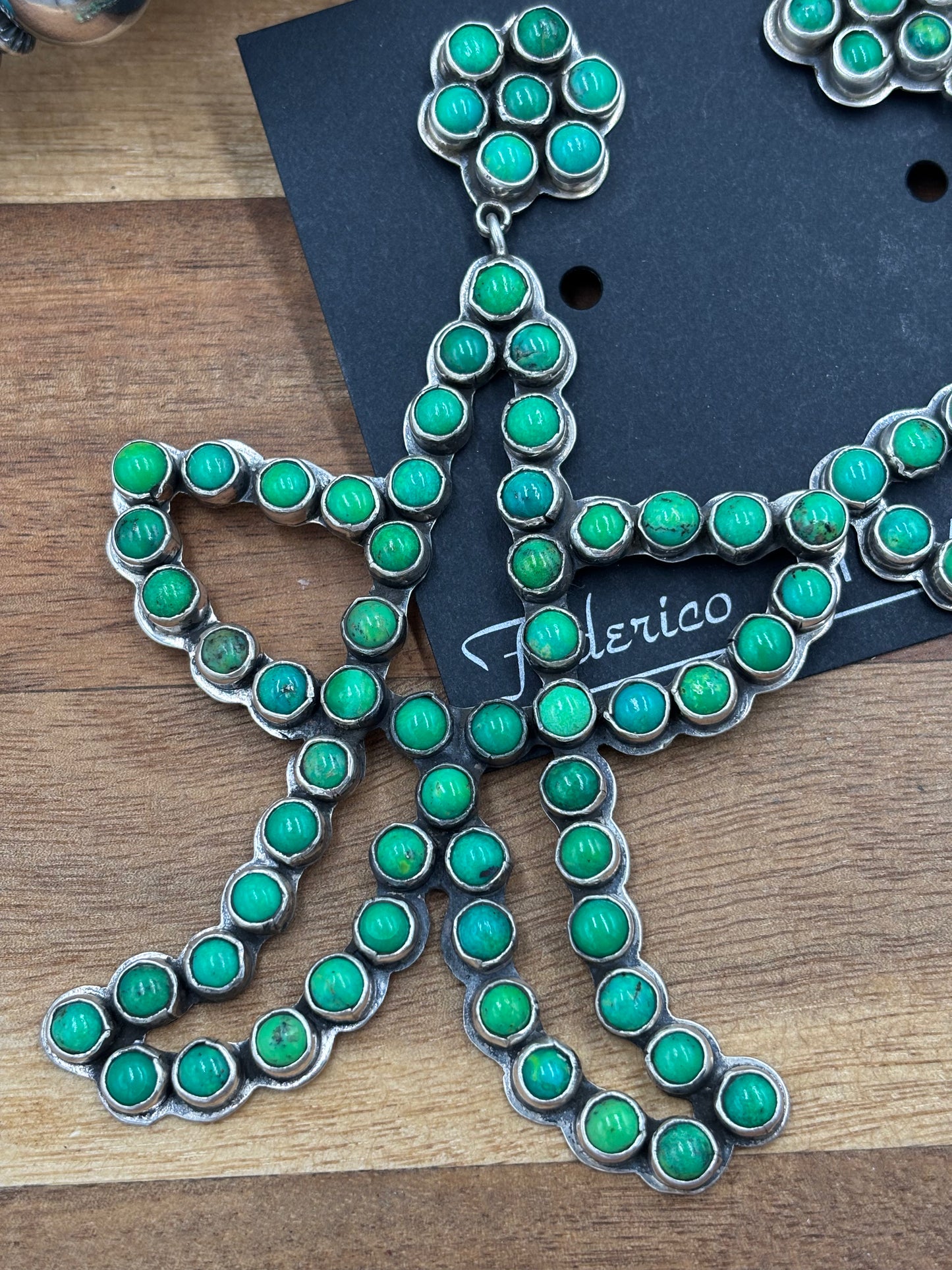 Carico Lake Turquoise Cowboy Star Earrings #1 by Federico Jimenez