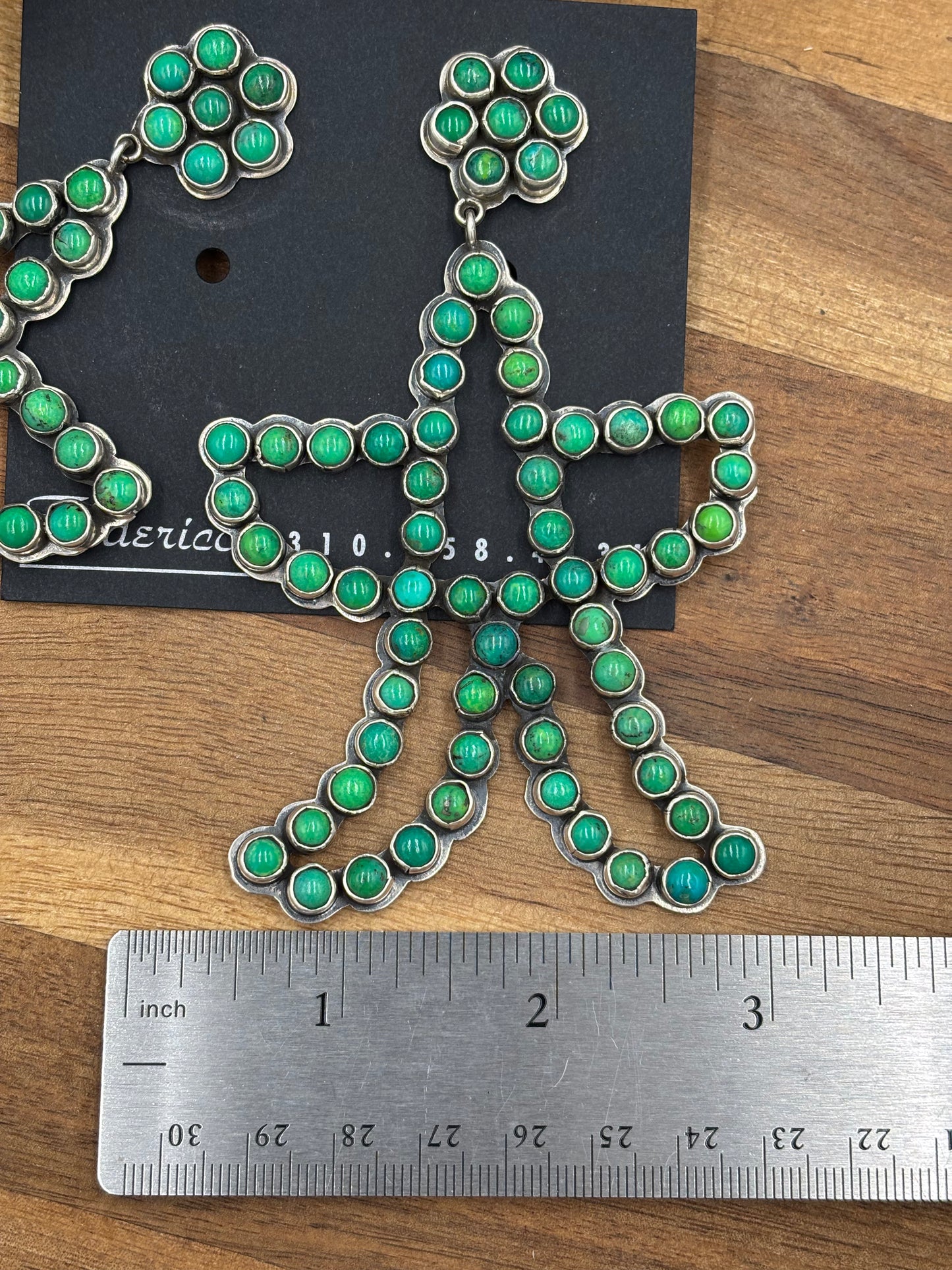 Carico Lake Turquoise Cowboy Star Earrings #1 by Federico Jimenez
