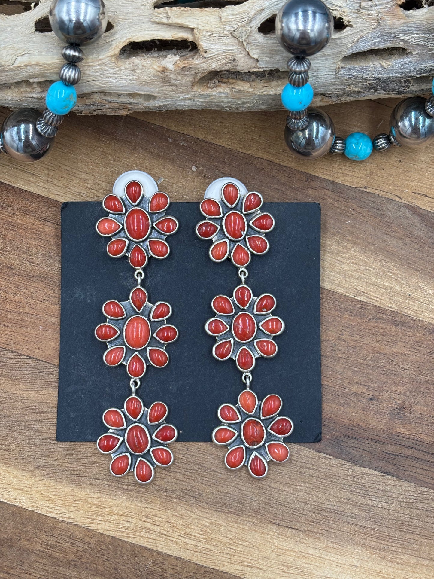 Coral CLIP Earrings #C2-2 by Federico Jimenez