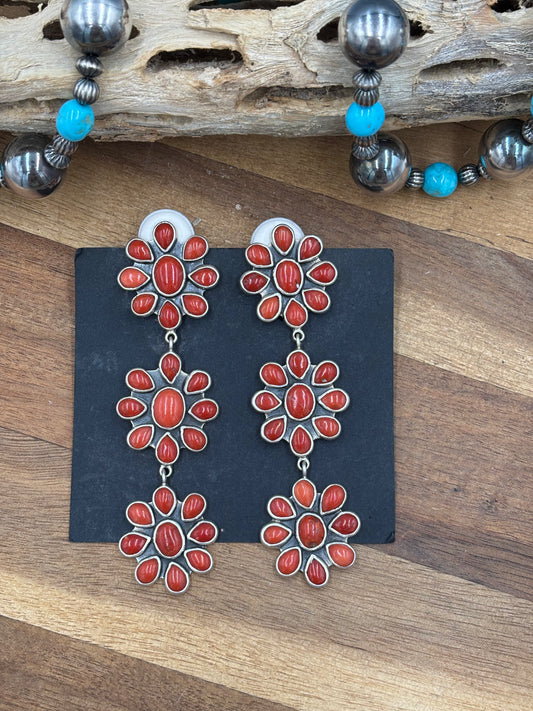 Coral CLIP Earrings #C2-2 by Federico Jimenez