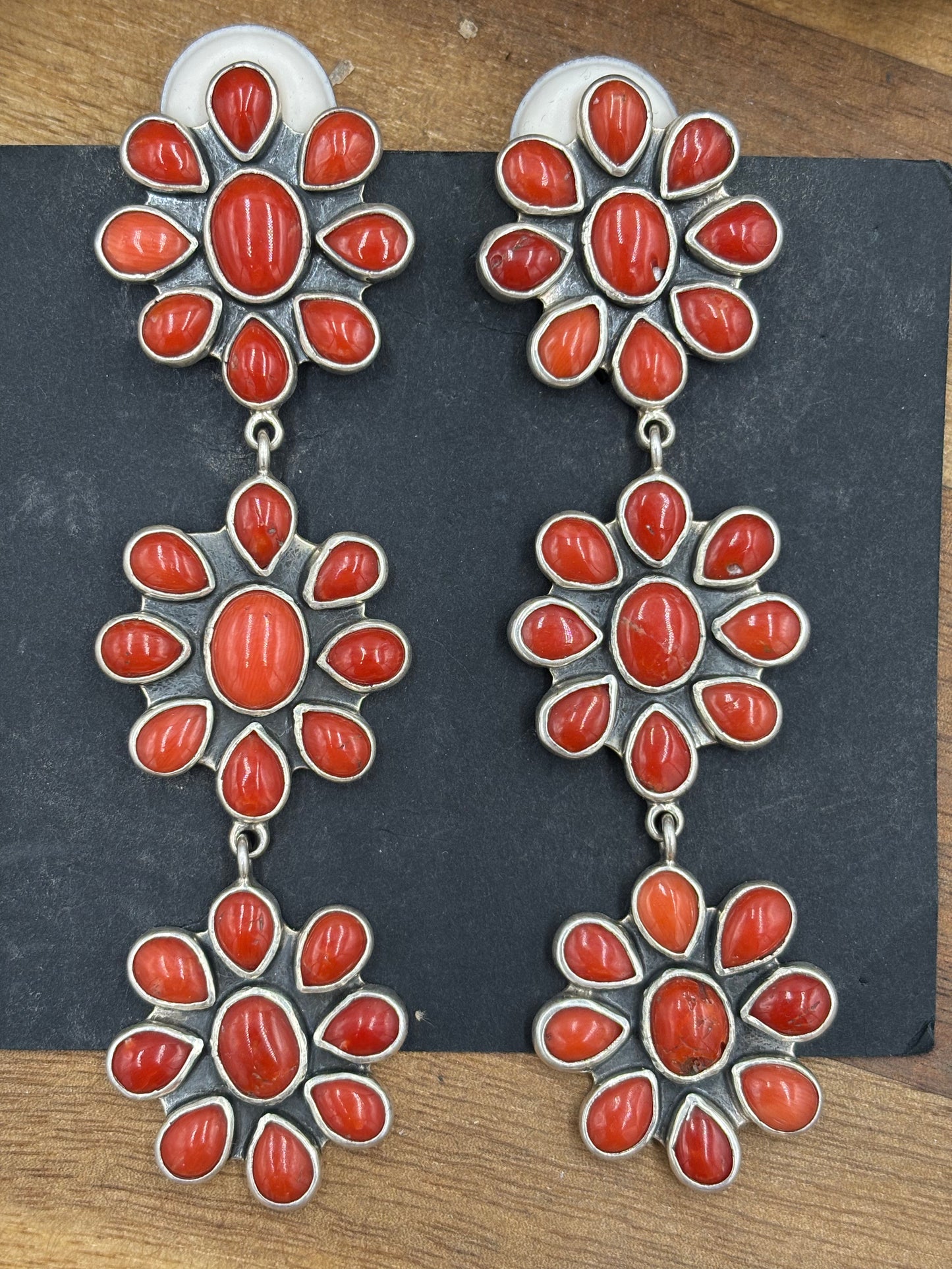 Coral CLIP Earrings #C2-2 by Federico Jimenez