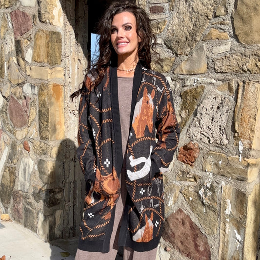 The Tack Room Long Cardigan