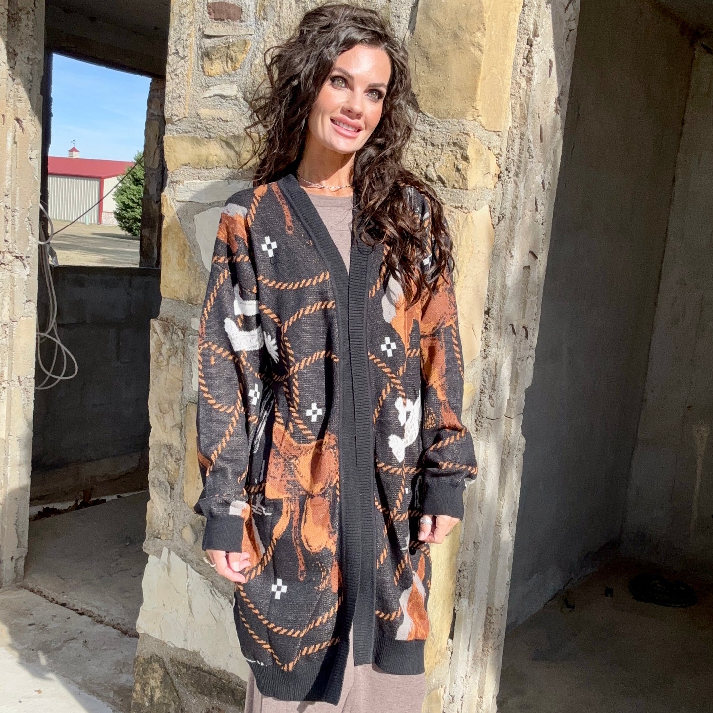 The Tack Room Long Cardigan