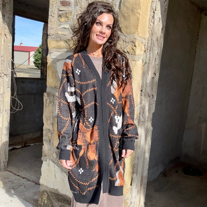 The Tack Room Long Cardigan