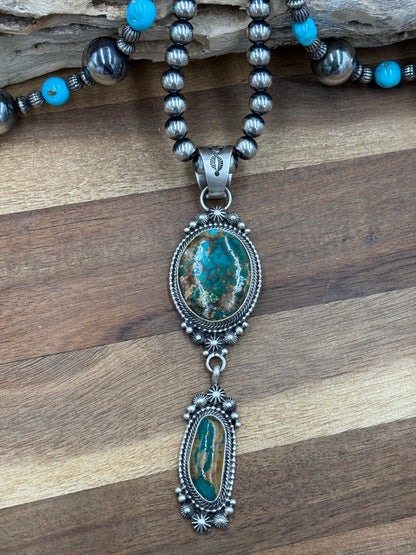 Royston Necklace by Tom Lewis, Navajo