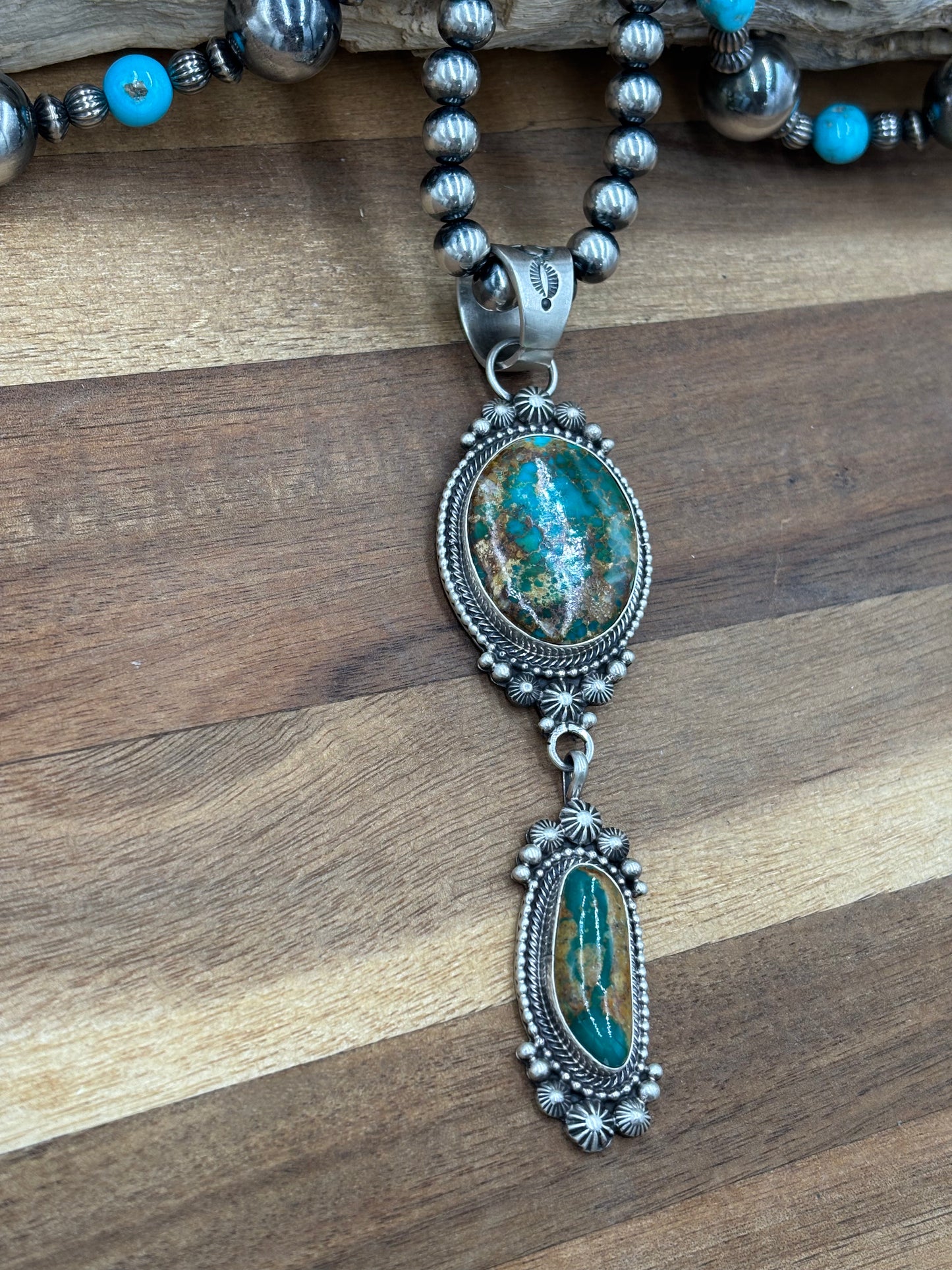 Royston Necklace by Tom Lewis, Navajo