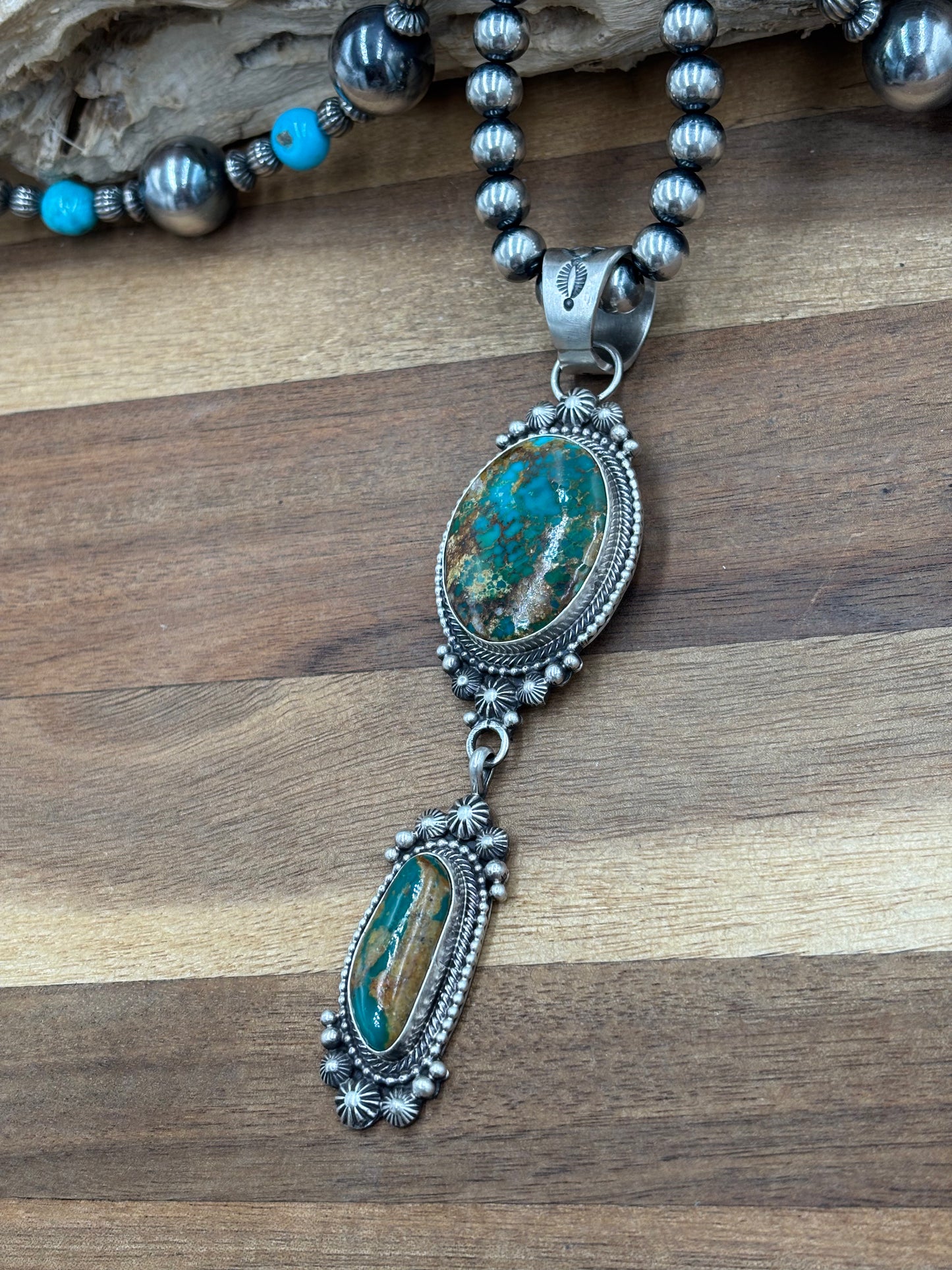 Royston Necklace by Tom Lewis, Navajo