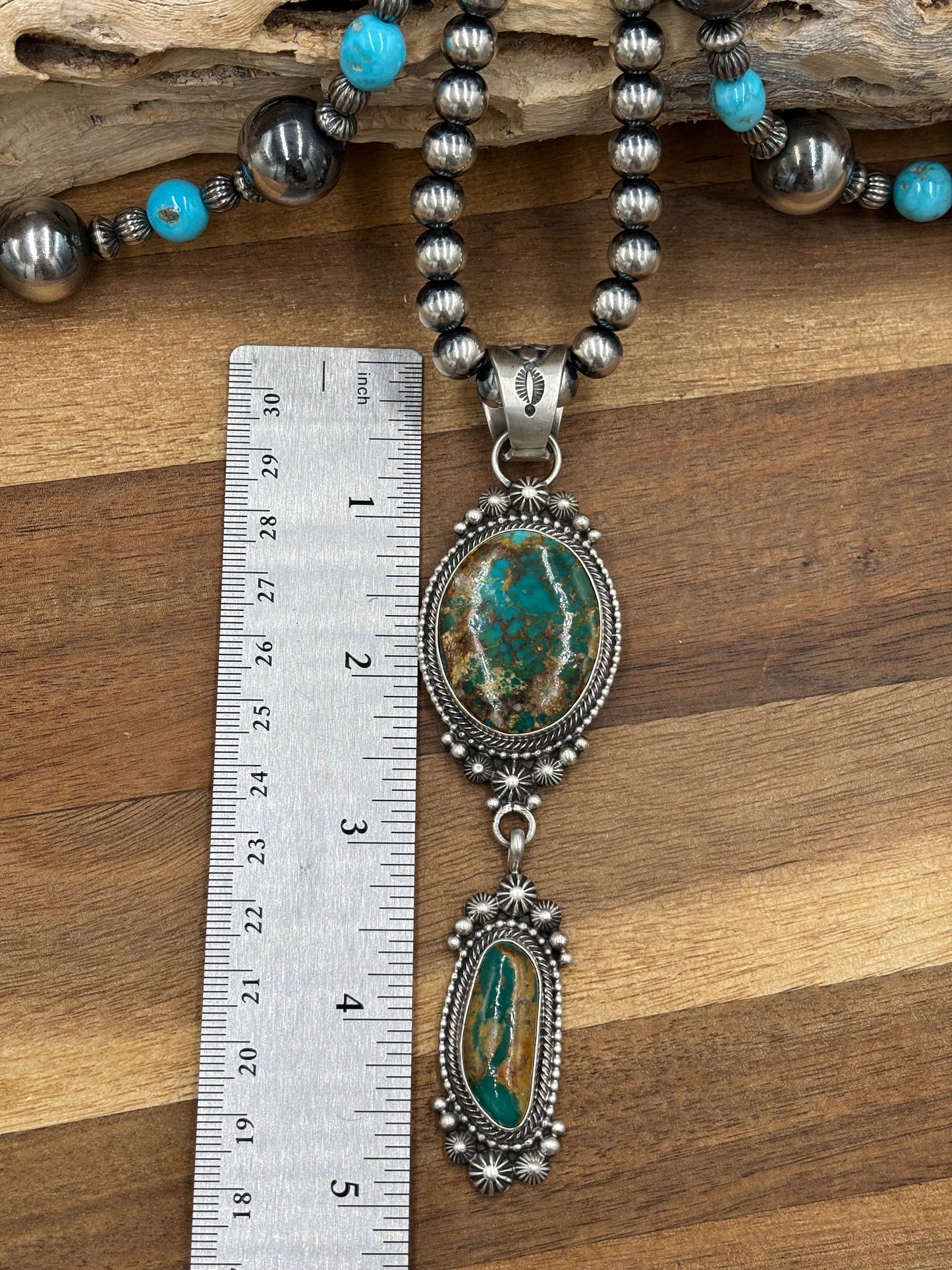 Royston Necklace by Tom Lewis, Navajo