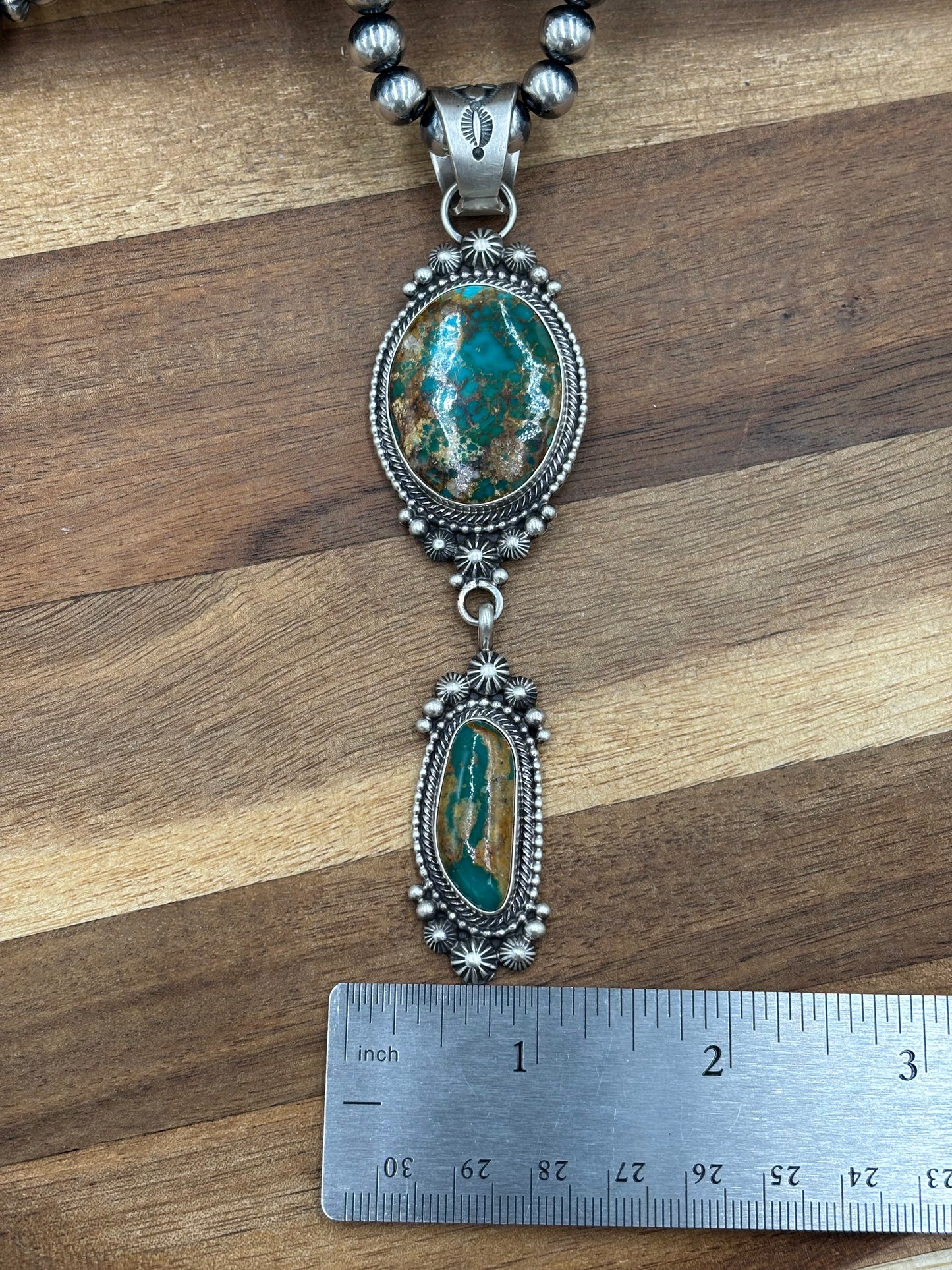 Royston Necklace by Tom Lewis, Navajo