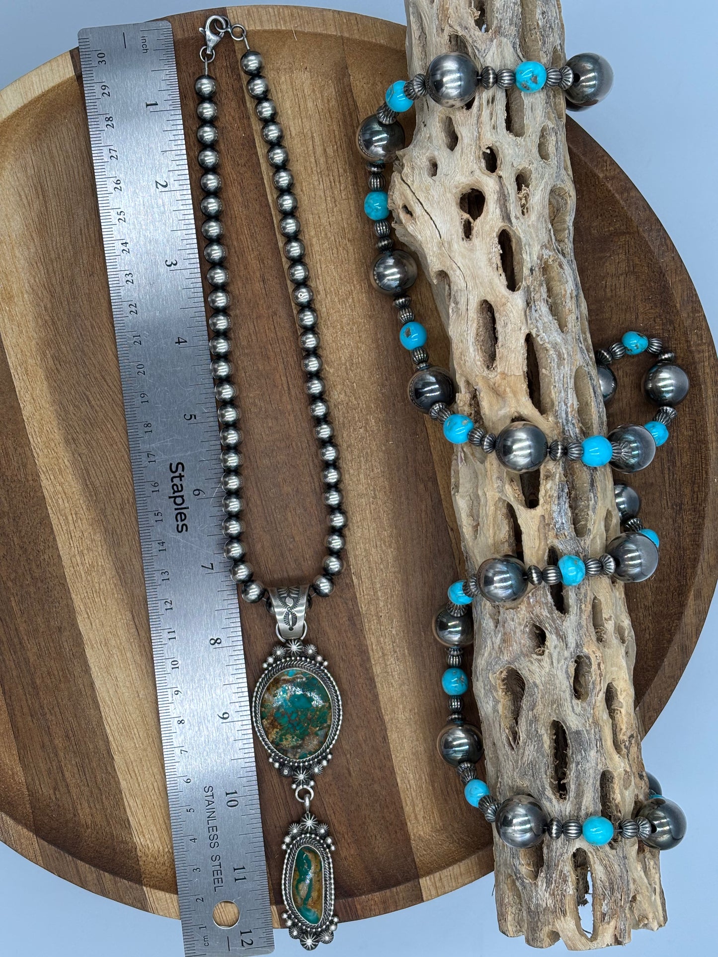 Royston Necklace by Tom Lewis, Navajo