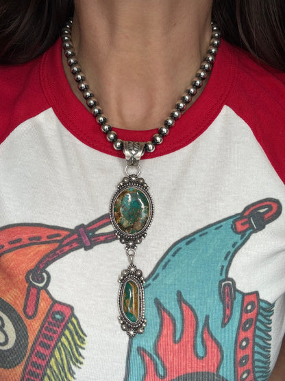 Royston Necklace by Tom Lewis, Navajo