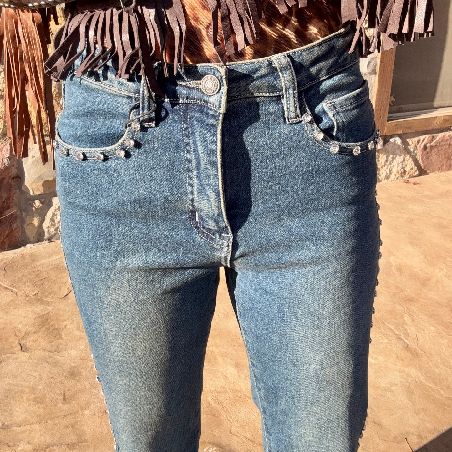 Outlaw Glam Rhinestone Jeans