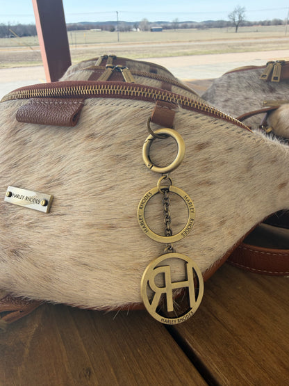 Cowhide Sorrel & White by Harley Rhodes Bum Bag Crossbody