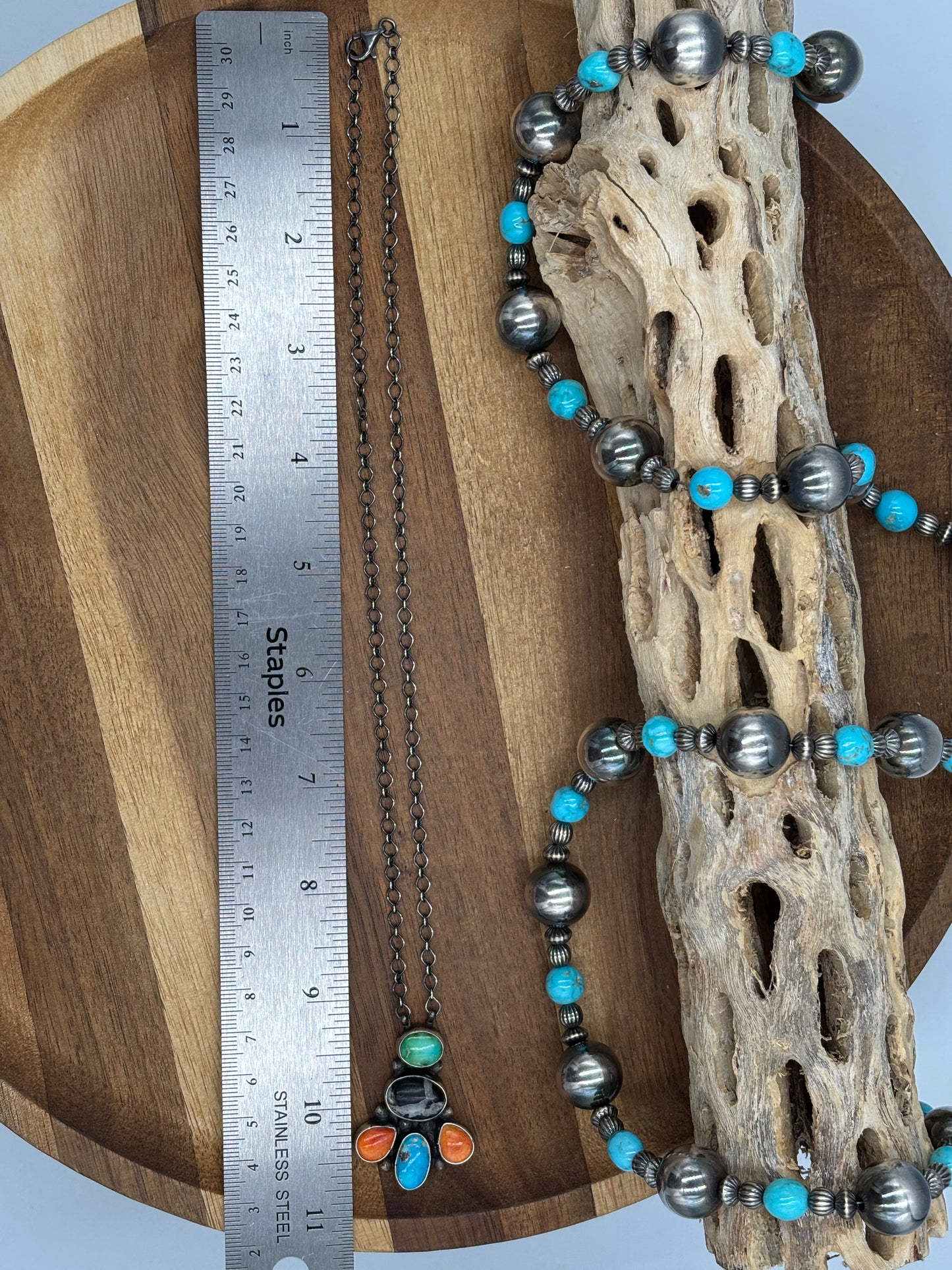 Mixed Stone Necklace by Running Bear, Native