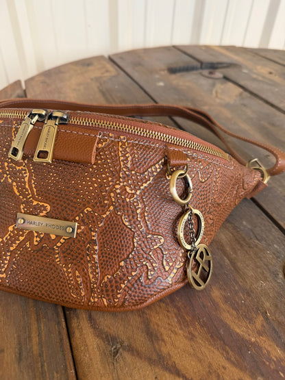 Rust Metallic Python by Harley Rhodes Bum Bag Crossbody