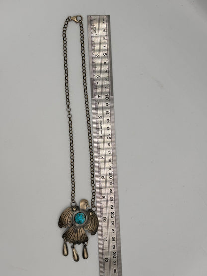 Thunderbird Necklace by Timothy Yazzie, Navajo