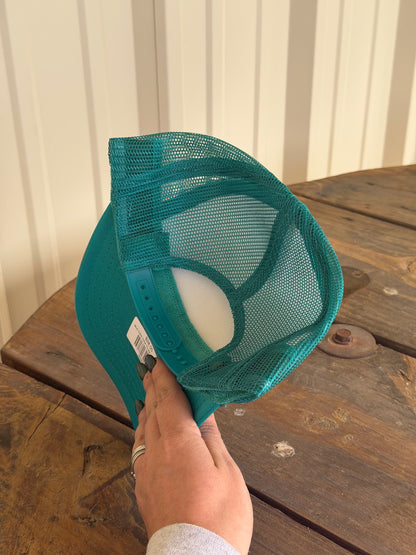 Blue Collar Dollar Trucker Hat -Turquoise