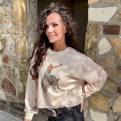 Rank Rider Crop Sweatshirt