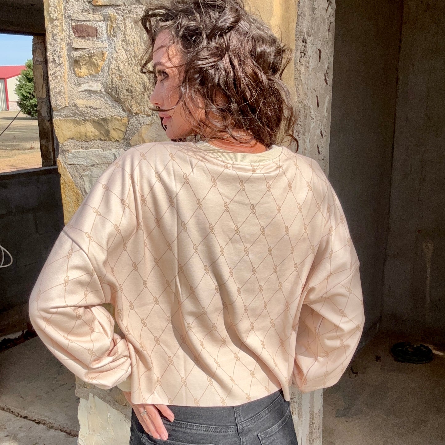 Rank Rider Crop Sweatshirt