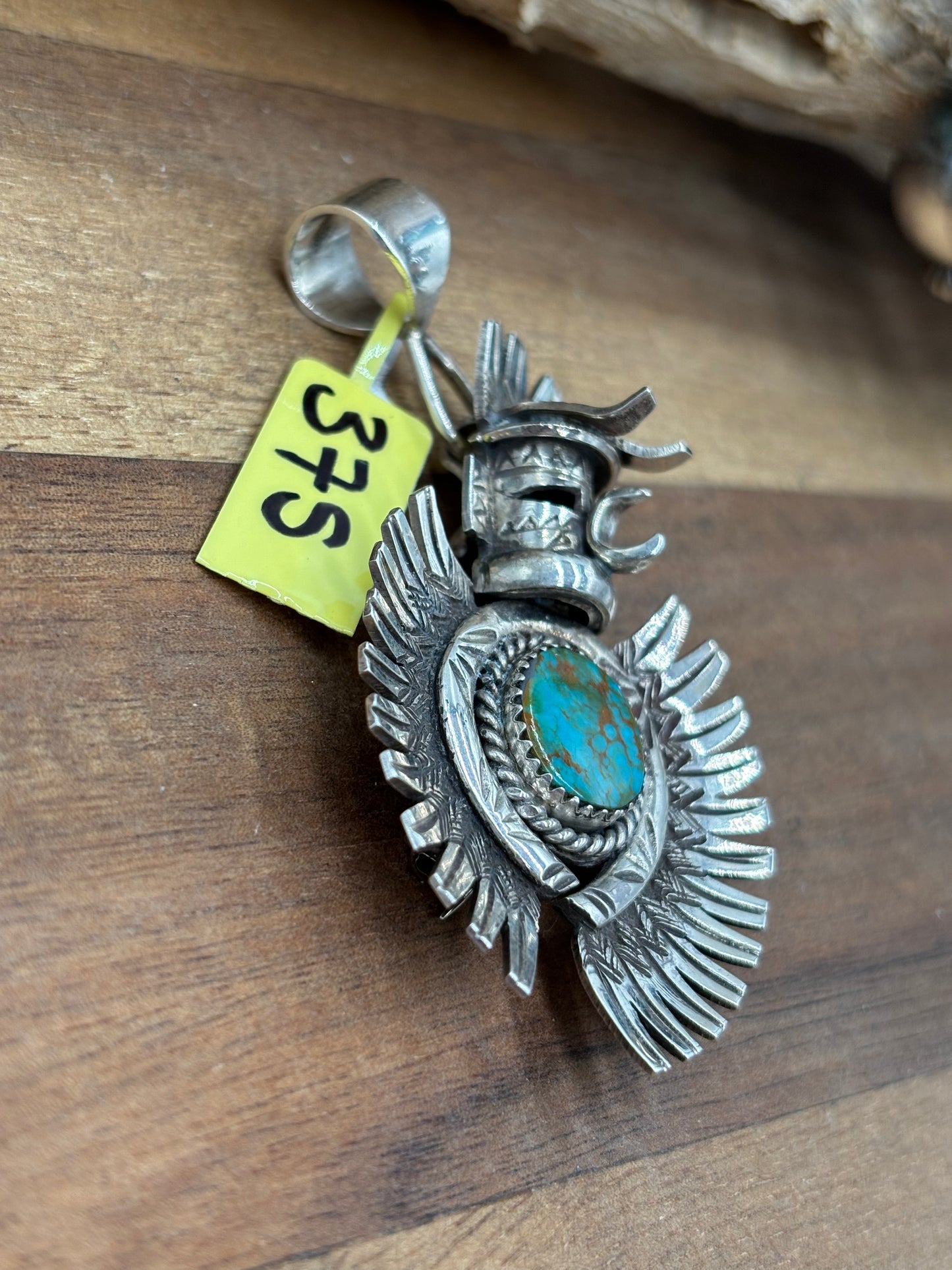 Turquoise Kachina Pin/Pendant, Native