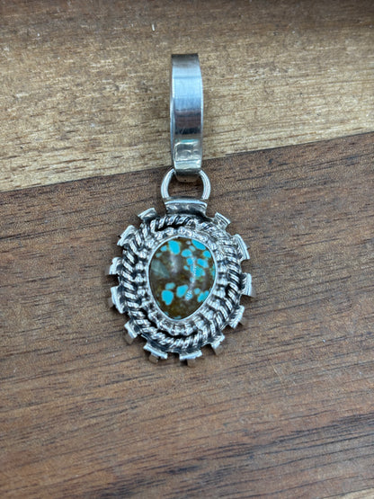 Mine #8 Turquoise Pendant #4 by Randy Billy, Navajo