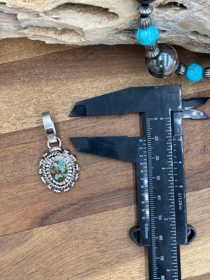 Mine #8 Turquoise Pendant #4 by Randy Billy, Navajo