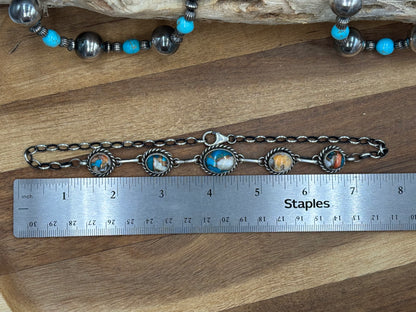 Spiny Turquoise Choker #2 Necklace by Augustine Largo, Navajo