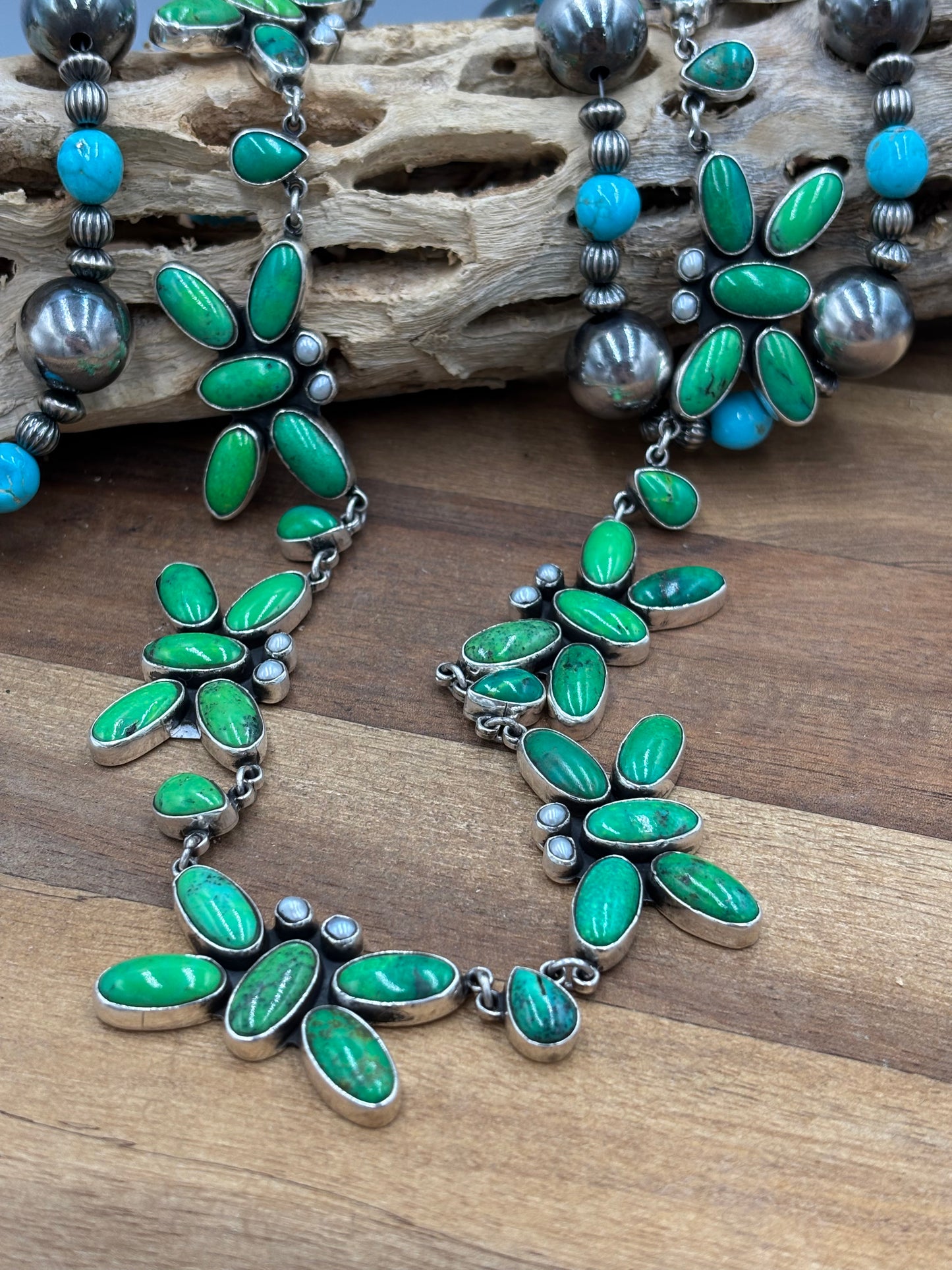 Carico Lake & Pearl Butterfly Necklace by Federico Jimenez