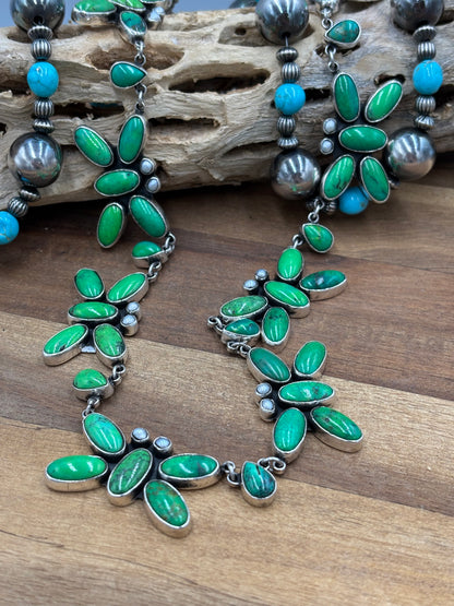 Carico Lake & Pearl Butterfly Necklace by Federico Jimenez