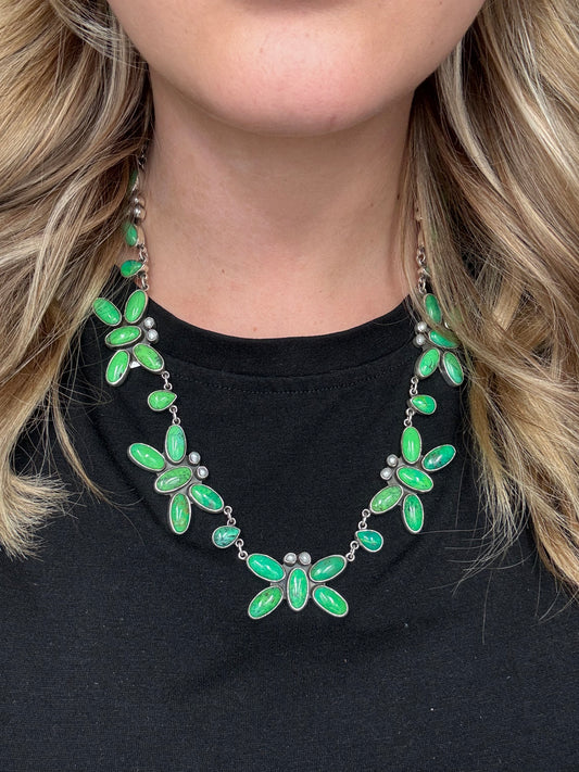 Carico Lake & Pearl Butterfly Necklace by Federico Jimenez