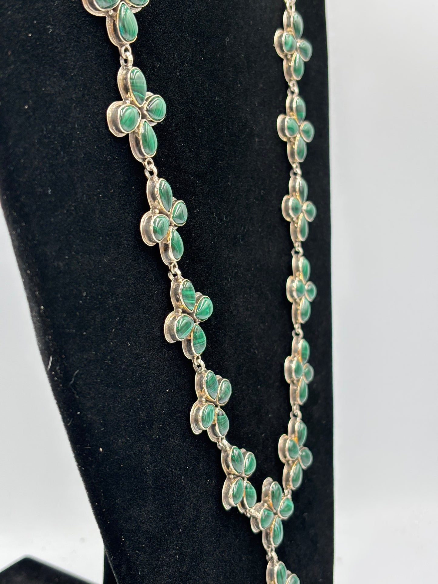 Malachite Lariat Necklace