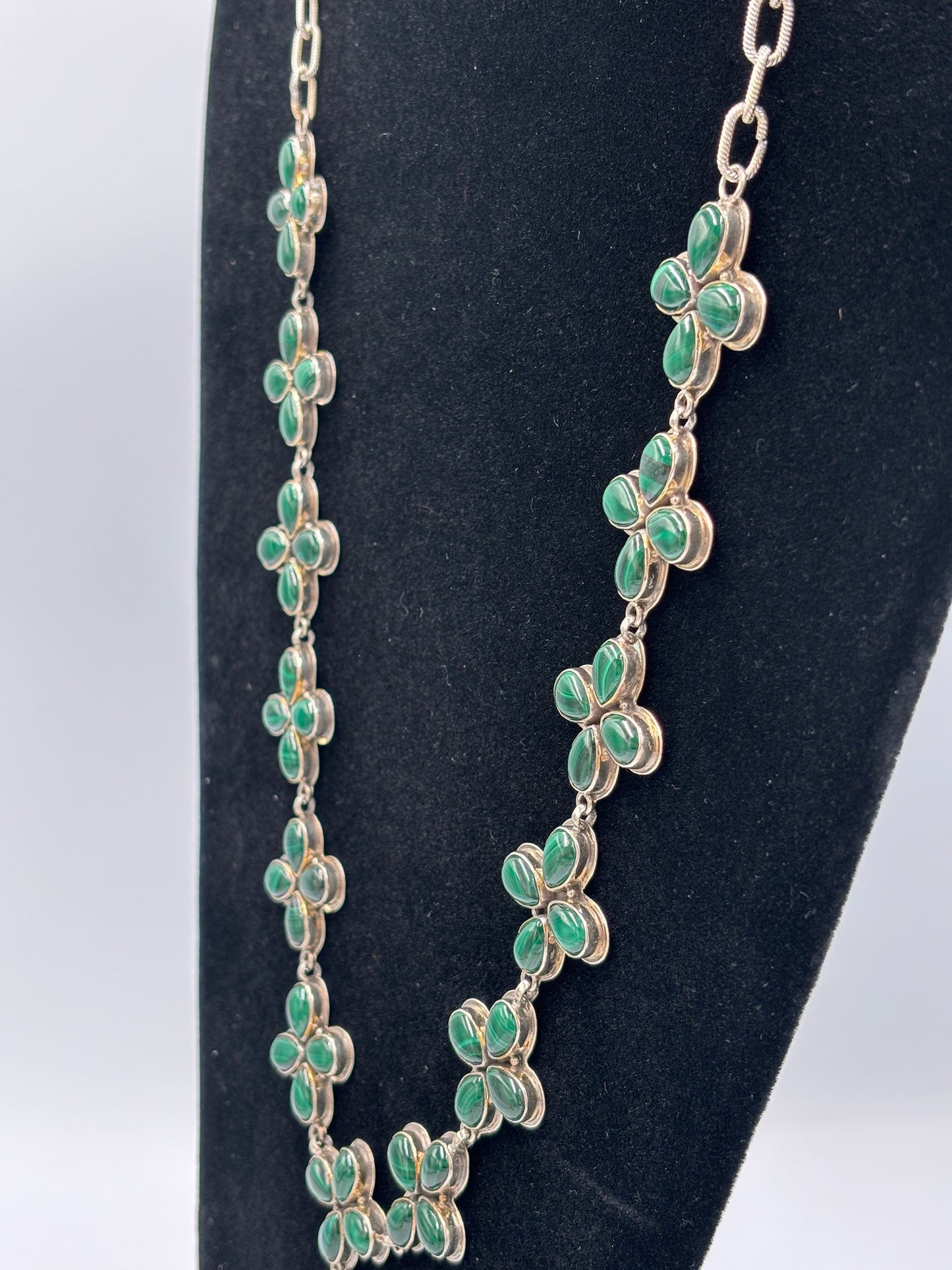 Malachite Lariat Necklace