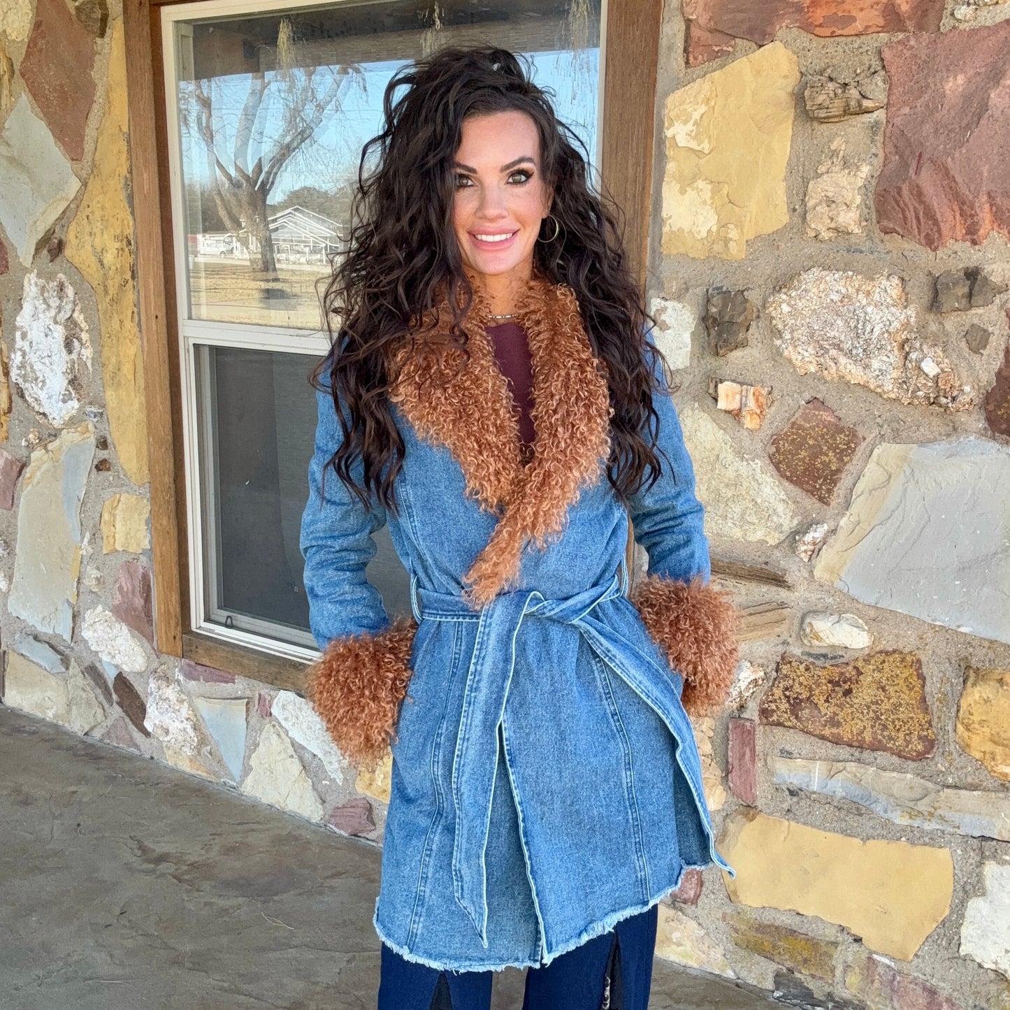 The Amarillo Denim Duster Jacket
