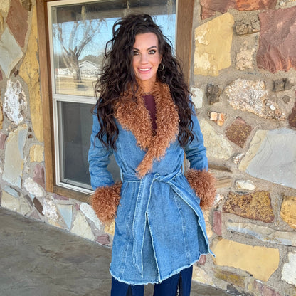 The Amarillo Denim Duster Jacket