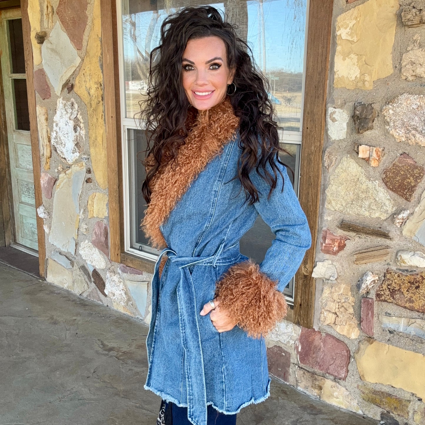 The Amarillo Denim Duster Jacket