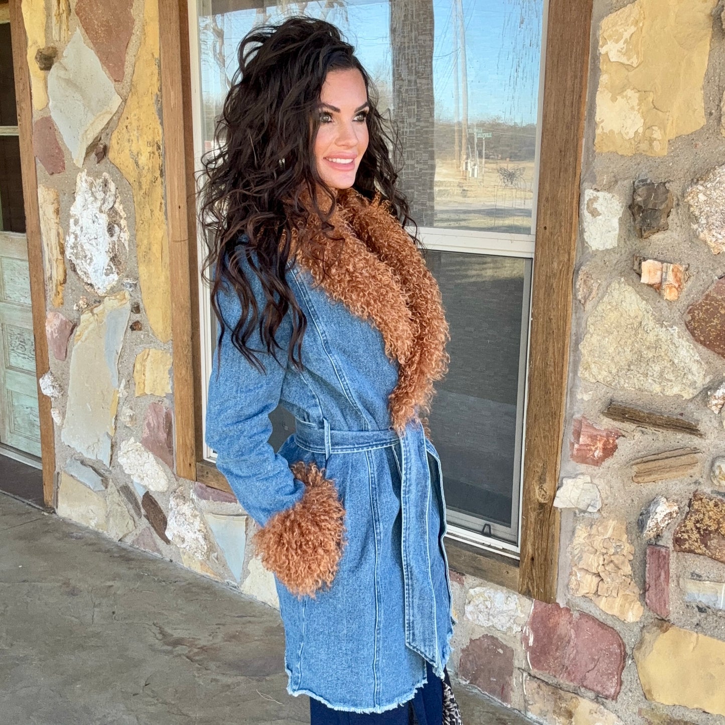 The Amarillo Denim Duster Jacket