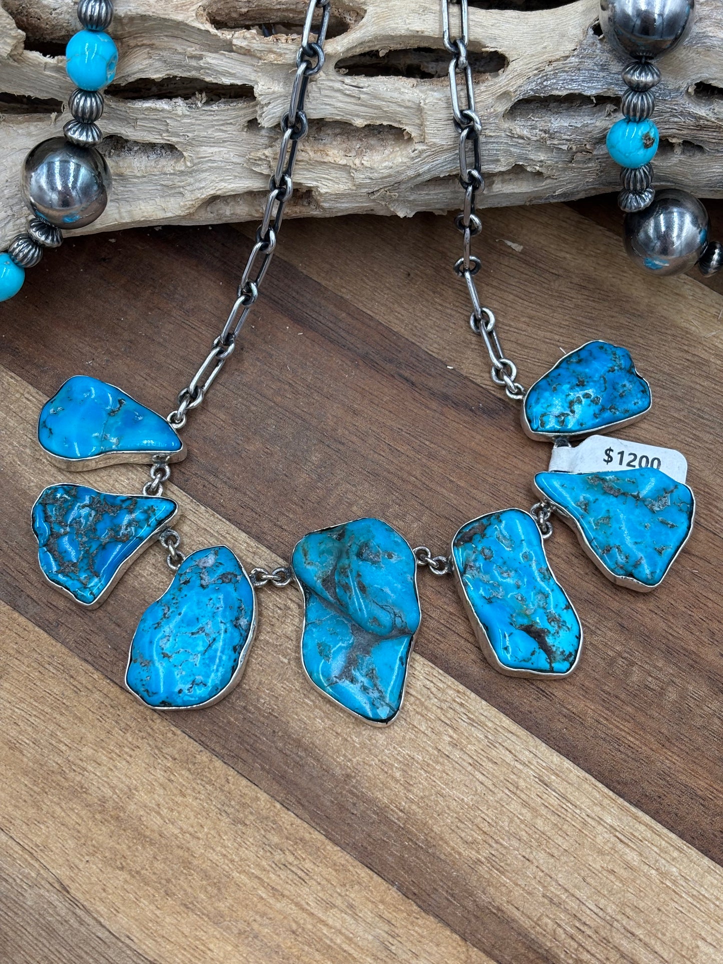 Turquoise Nugget Necklace by Federico Jimenez