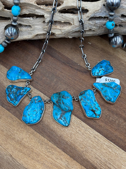 Turquoise Nugget Necklace by Federico Jimenez