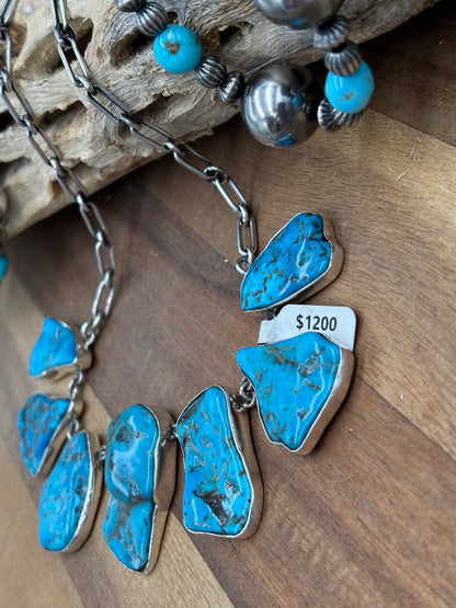 Turquoise Nugget Necklace by Federico Jimenez