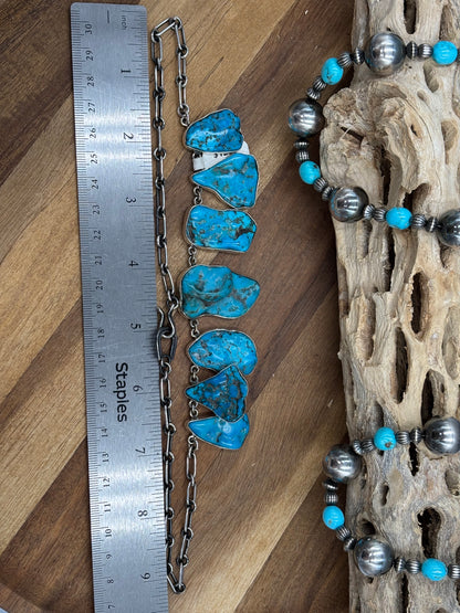 Turquoise Nugget Necklace by Federico Jimenez