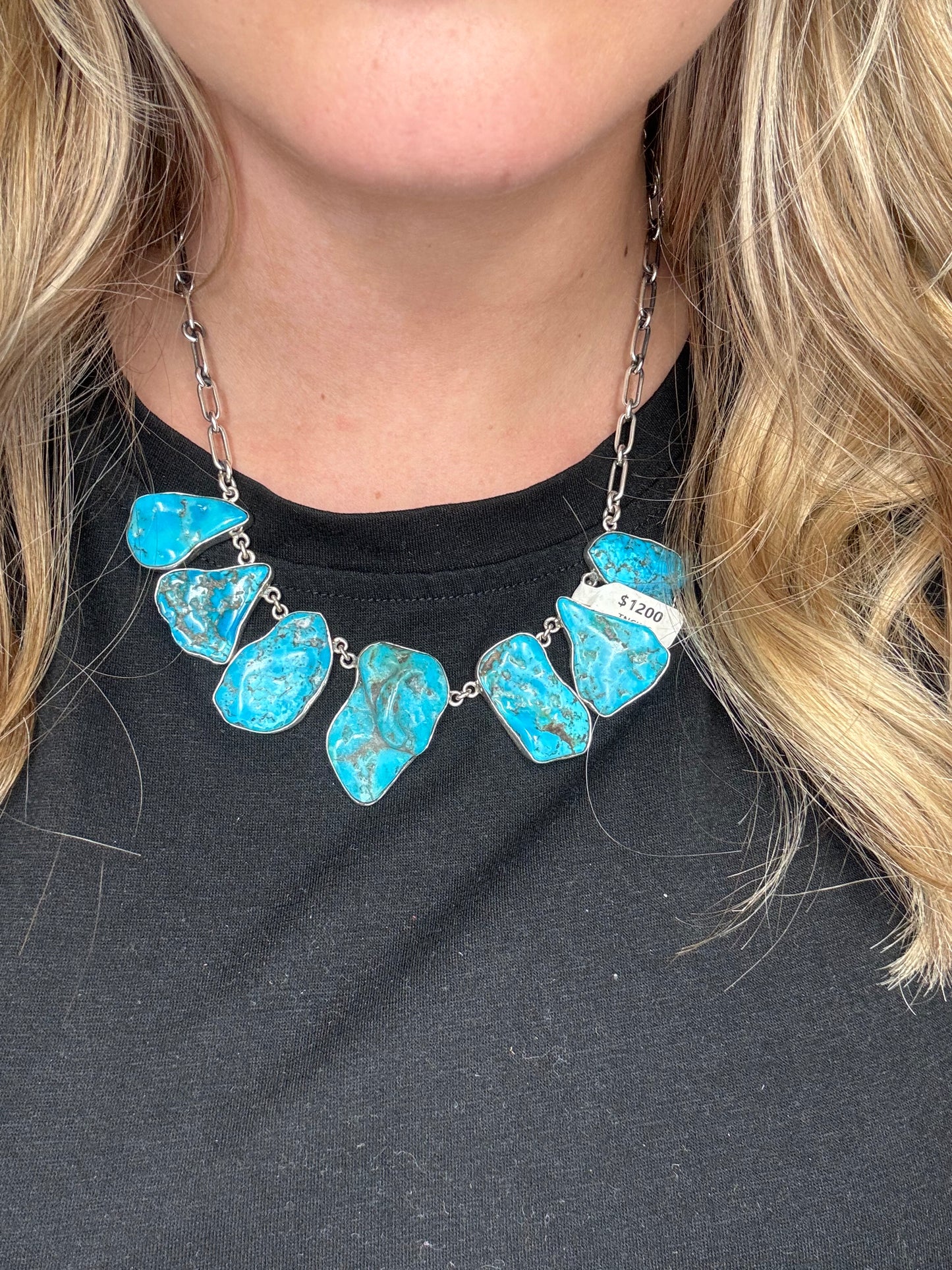Turquoise Nugget Necklace by Federico Jimenez