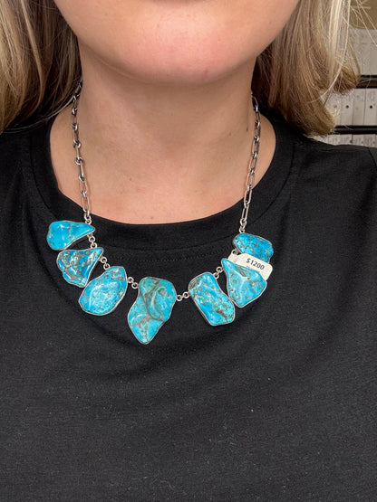 Turquoise Nugget Necklace by Federico Jimenez