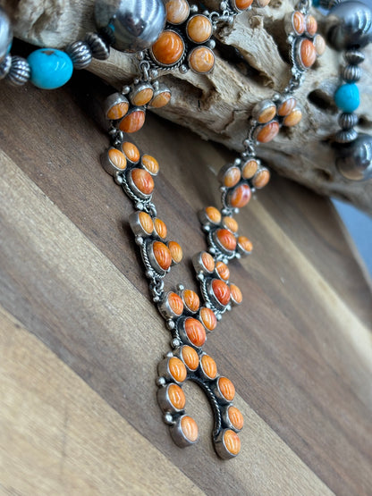 Orange Spiny Naja Necklace #2 by Federico Jimenez