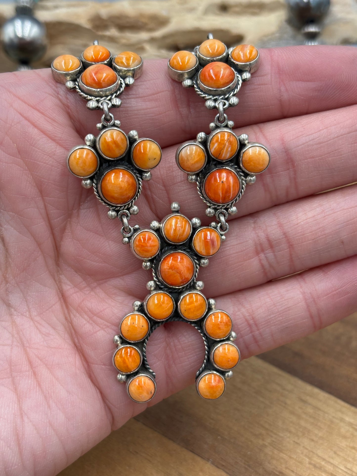 Orange Spiny Naja Necklace #2 by Federico Jimenez