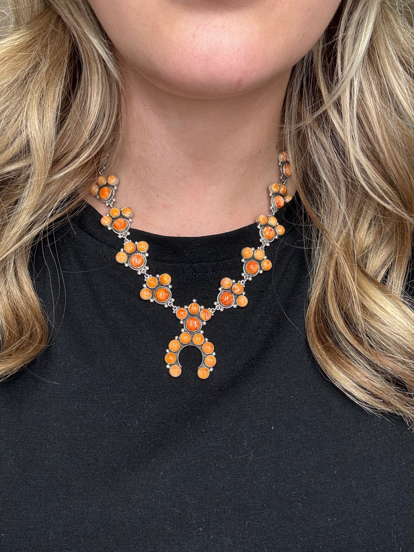 Orange Spiny Naja Necklace #2 by Federico Jimenez