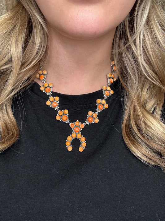 Orange Spiny Naja Necklace #2 by Federico Jimenez