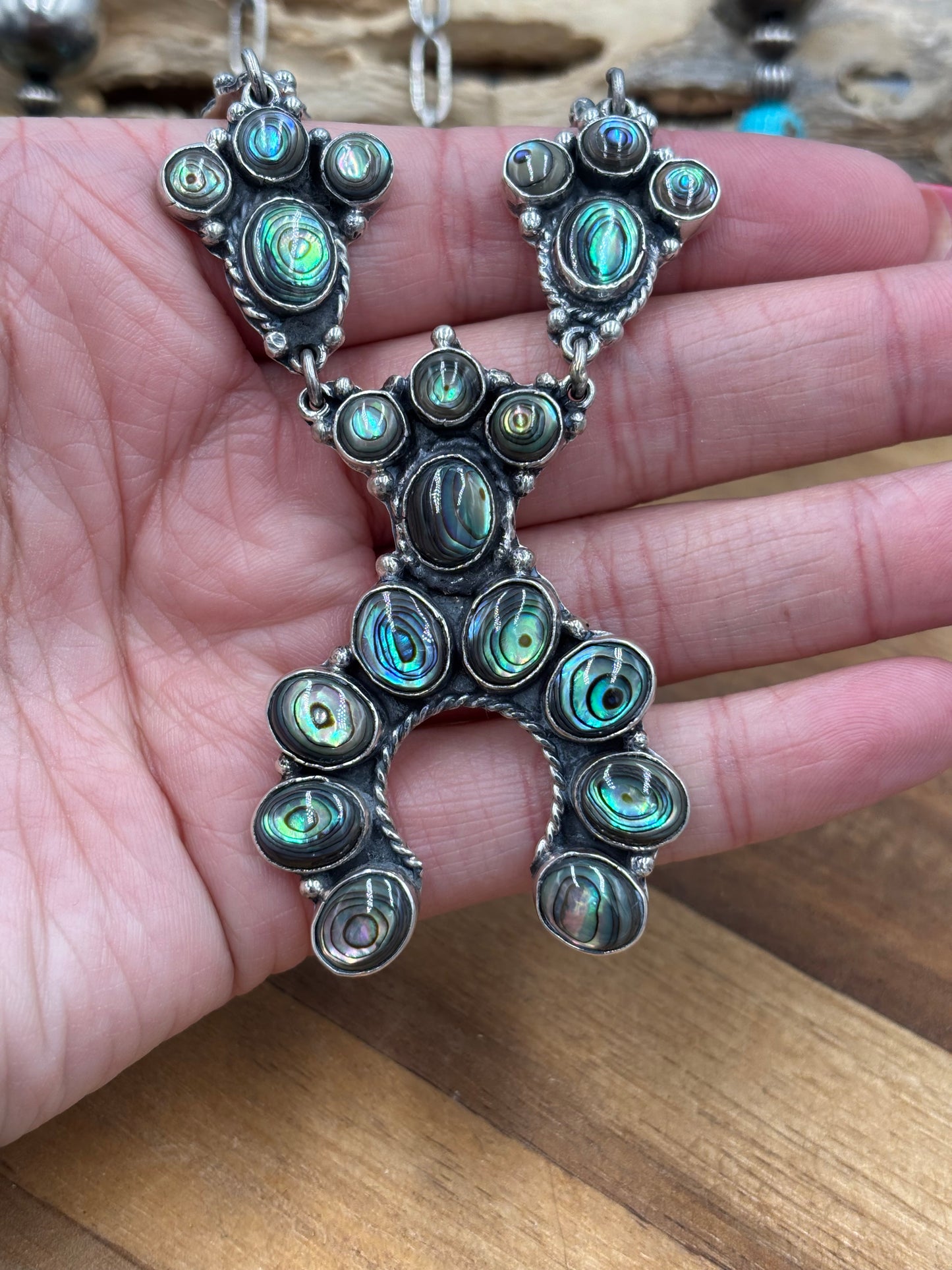 Abalone Shell Naja Necklace #2 by Federico Jimenez