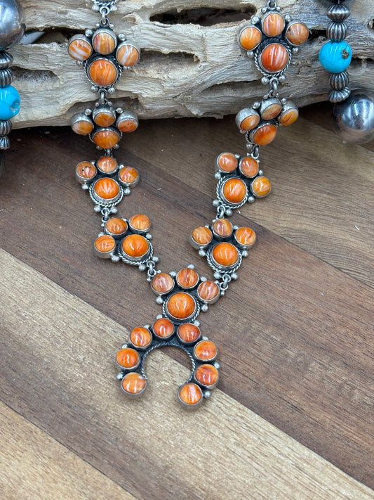 Orange Spiny Naja Necklace #1 by Federico Jimenez