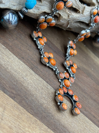 Orange Spiny Naja Necklace #1 by Federico Jimenez