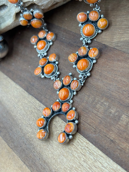 Orange Spiny Naja Necklace #1 by Federico Jimenez